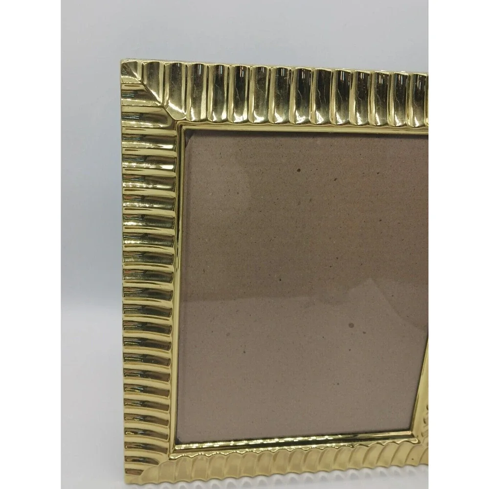 Brass Madison Collection 8x10 Photo Picture Frame Free Standing or Wall Hanging